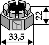 Kronenmutter M 20 x 1,5